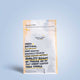 A photo of a RAVE branded coffee pouch, that showcases a Decaf coffee blend from the range.