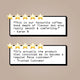 Two five-star reviews for RAVE COFFEE's Chatswood Blend Nº 6: one highlights the dark roast’s depth and comfort; the other credits its rich beans for inspiring loyalty. Both reviews are featured in text boxes on a beige background.