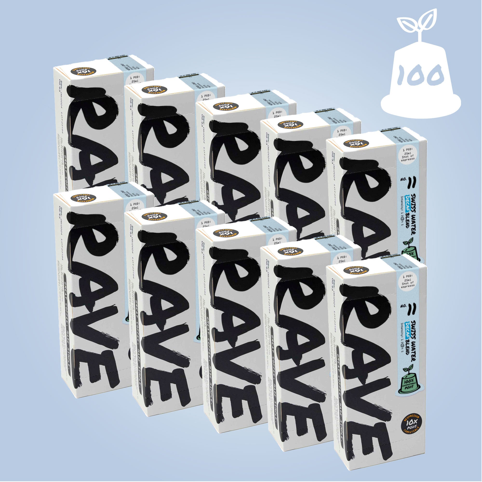 Swiss Water Decaf Nespresso® Compatible Coffee Pods Free UK Delivery