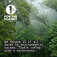 Forest scene with '1% for the Planet' logo and text about environmental donations.