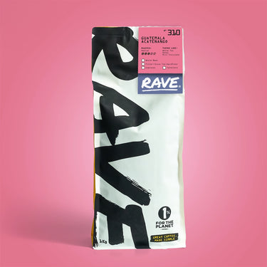 Guatemala Acatenango No 310 -  1kg coffee bag front view showing brand and label details