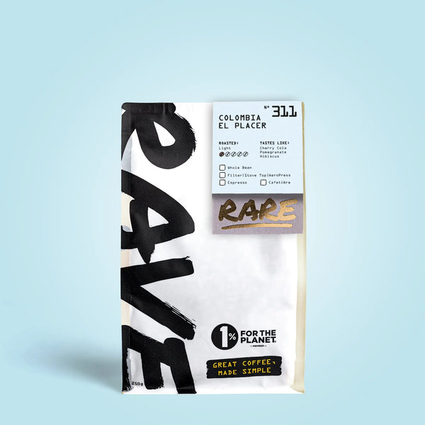 Colombia El Placer Nº 311 - 250g coffee bag front view showing brand and label details