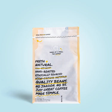 Colombia El Placer Nº 311 - 250g coffee bag back view showing brand and label details