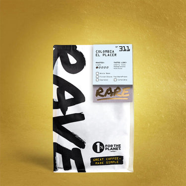 Colombia El Placer Nº 311 coffee bag front view showing brand and label details