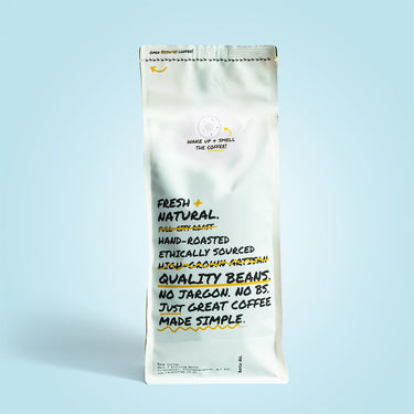 317 Colombia Jairo Arcila 1kg coffee bag back view showing brand and label details