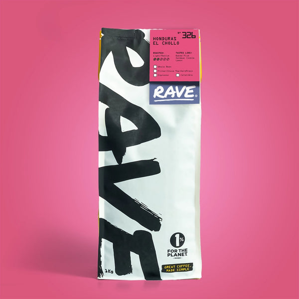 Honduras El Chollo 1kg coffee bag front view showing brand and label details