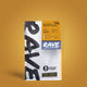 A white and yellow coffee bag labeled RAVE COFFEE stands upright on a yellow background. The label reads Ethiopia Aricha Adorsi Nº 346 and features washed process details, tasting notes, icons, and a 1% For The Planet logo at the bottom.
