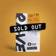 A coffee bag labeled Ethiopia Kebena Nº 353 by RAVE COFFEE features bold Ethiopian roots, a large black SOLD OUT banner, and highlights 1% FOR THE PLANET and GREAT COFFEE, MADE SIMPLE on a yellow background.