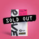 A coffee bag labeled Honduras El Chollo N°366 from RAVE COFFEE, featuring vibrant Honduran coffee, sits boldly against a pink background with a SOLD OUT banner across it. This natural coffee bag also displays 1% for the Planet and Great Coffee, Made Simple.