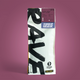 A 1kg bag of Single Origin Coffee from Costa Rica (Rancho Las Lajas) by the brand 'Rave', shown on a solid mauve-pink background.