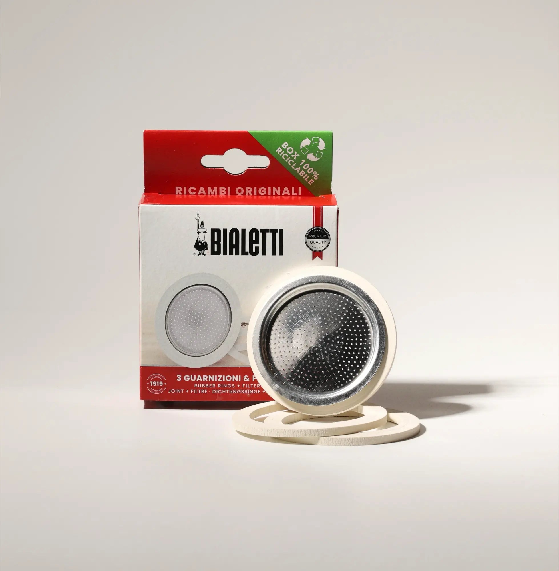 Gasket and Filter Plate for Bialetti (3/4 Cup) Free UK