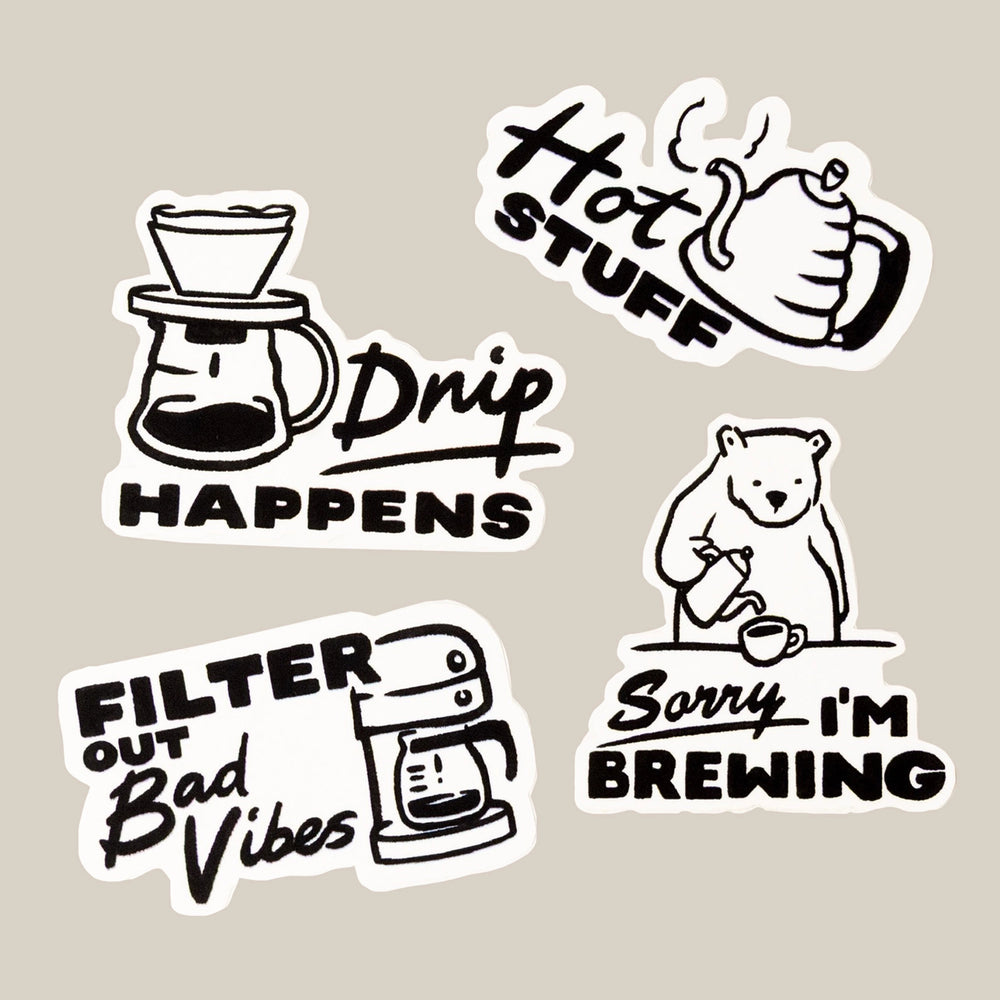 Drip Rate Sticker Drip Happens Sticker Pack – RAVE Coffee