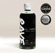 A bottle of RAVE COFFEE Coffee Liqueur, made with single-origin coffee beans and English white rum, stands upright. Beside it are two award badges: Great Taste 2026 and IWSC Silver 2026. The bottle showcases bold white and gold text on a dark label.