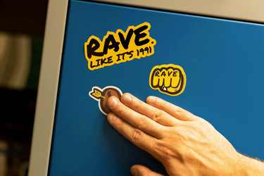 Rave Coffee Stickers