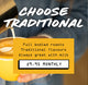 A person pours milk into a yellow cup with latte art. Overlaid text: CHOOSE TRADITIONAL. Roastery’s Choice Traditional by RAVE COFFEE—full-bodied, traditional flavours, perfect with milk. Subscribe for just £9.95/month.